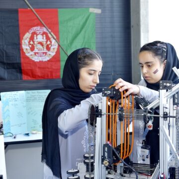 Afghan all-girls team challenge status quo to compete in robotics contest
