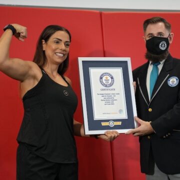 Lebanese amputee athlete breaks the Guinness World Records™ title to mark the launch of GWRs Impairment Records Initiative
